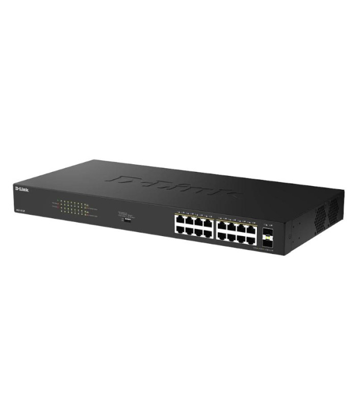 D-Link DGS-1018P/E Switch 16xGbE PoE+ 2xSFP