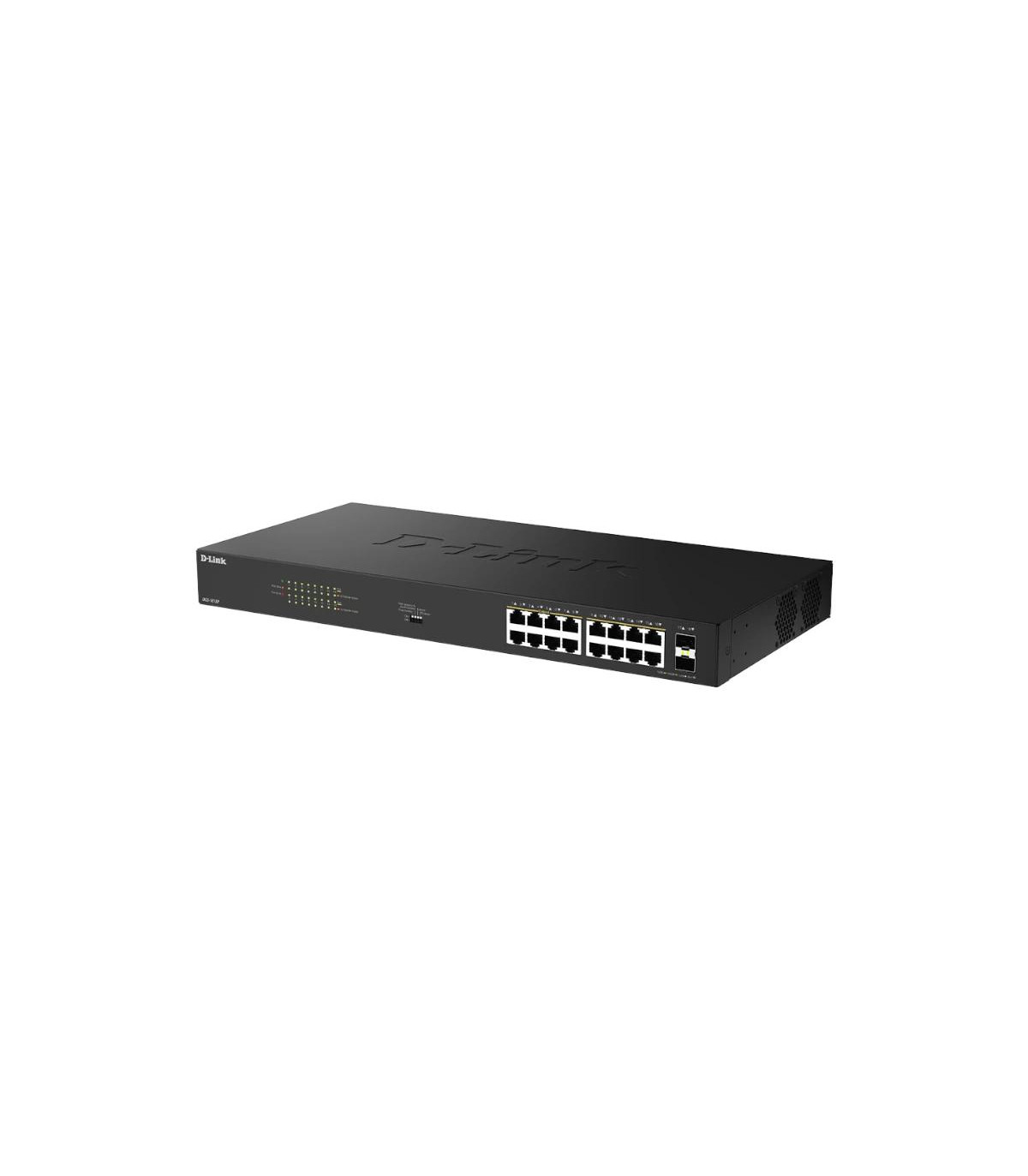 D-Link DGS-1018P/E Switch 16xGbE PoE+ 2xSFP