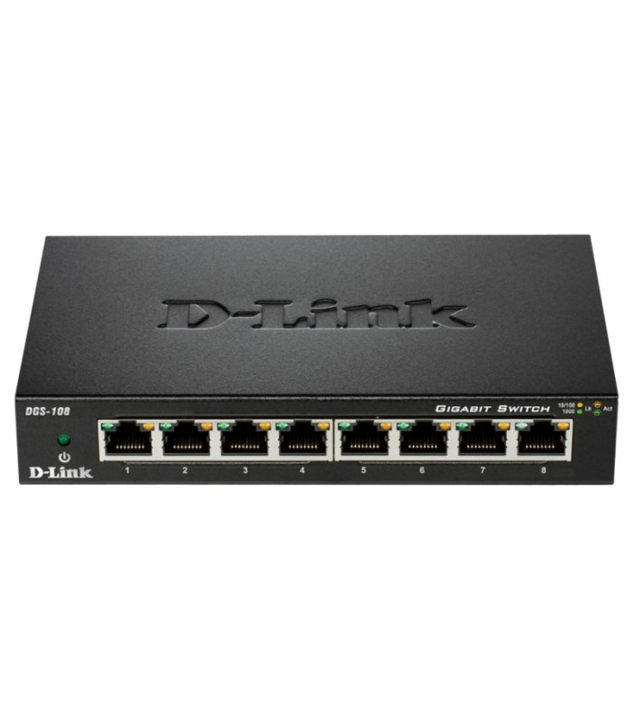 D-Link DGS-108 Switch 8xGB Metal