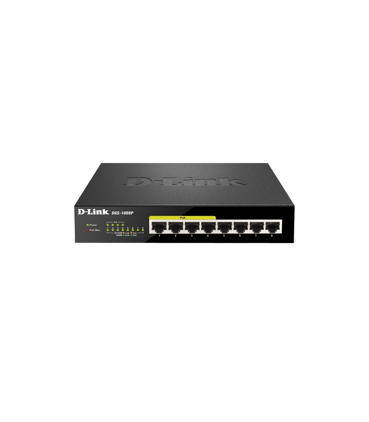 D-Link DGS-1008P Switch 8xGB 4xPoE