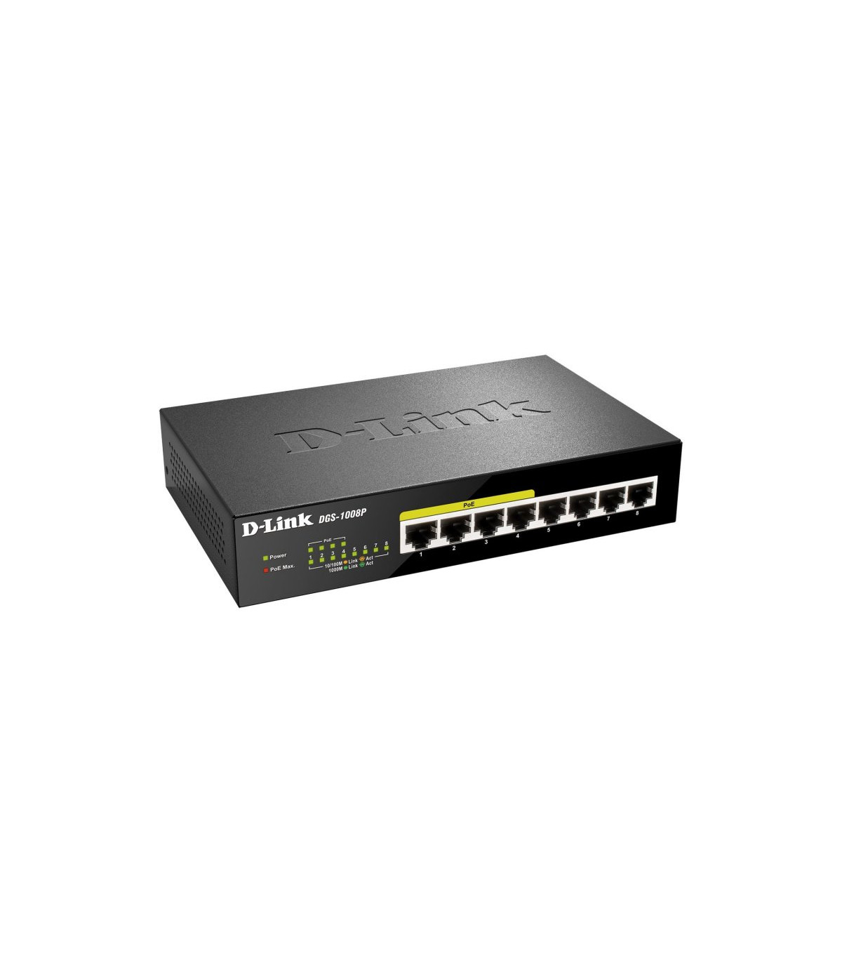 D-Link DGS-1008P Switch 8xGB 4xPoE