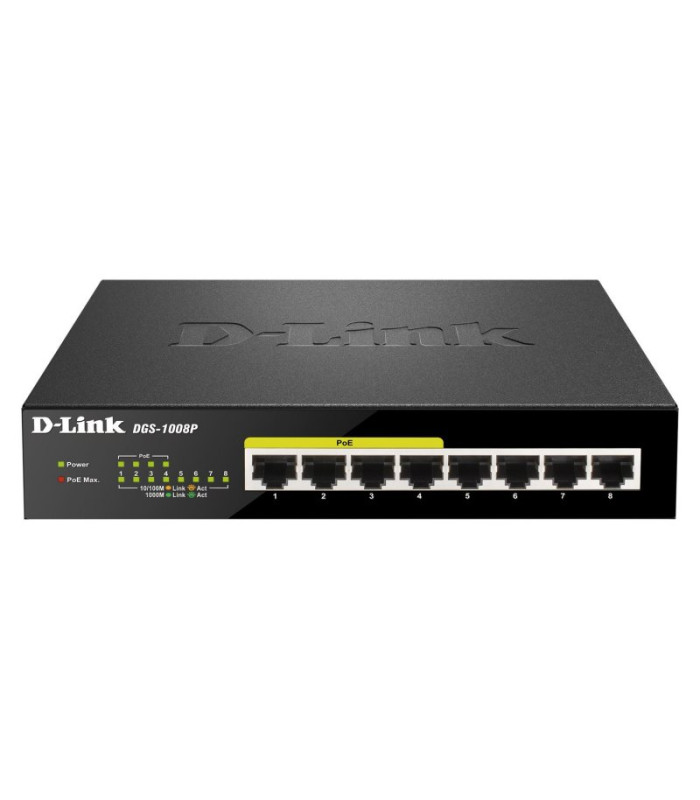 D-Link DGS-1008P Switch 8xGB 4xPoE