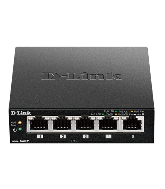 D-Link DGS-1005P Switch 5xGB 4xPoE