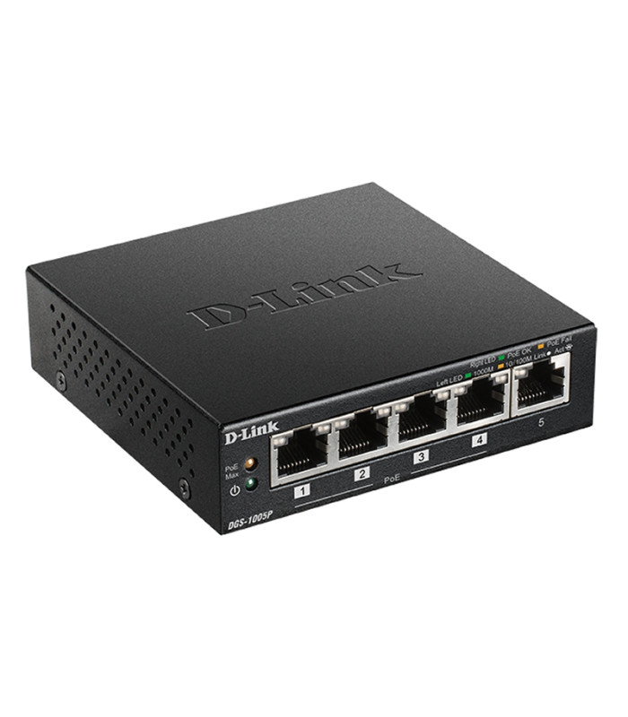 D-Link DGS-1005P Switch 5xGB 4xPoE