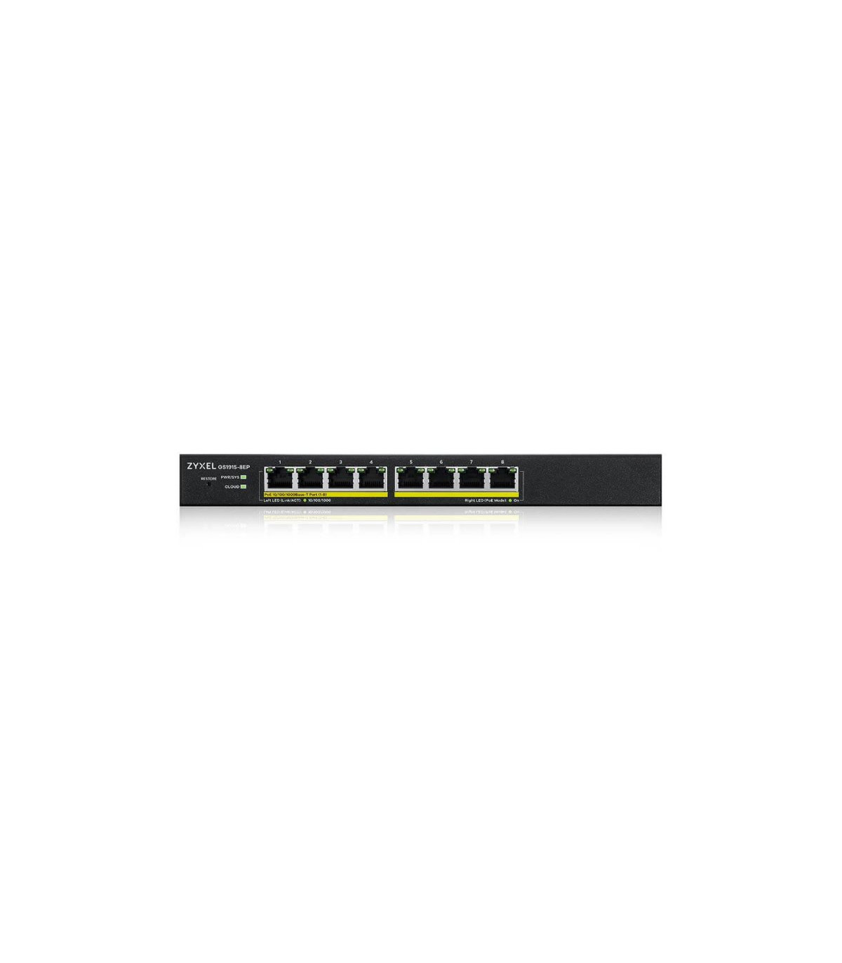ZyXEL GS1915-8EP Smart Switch 8xGbE PoE 60W Nebula