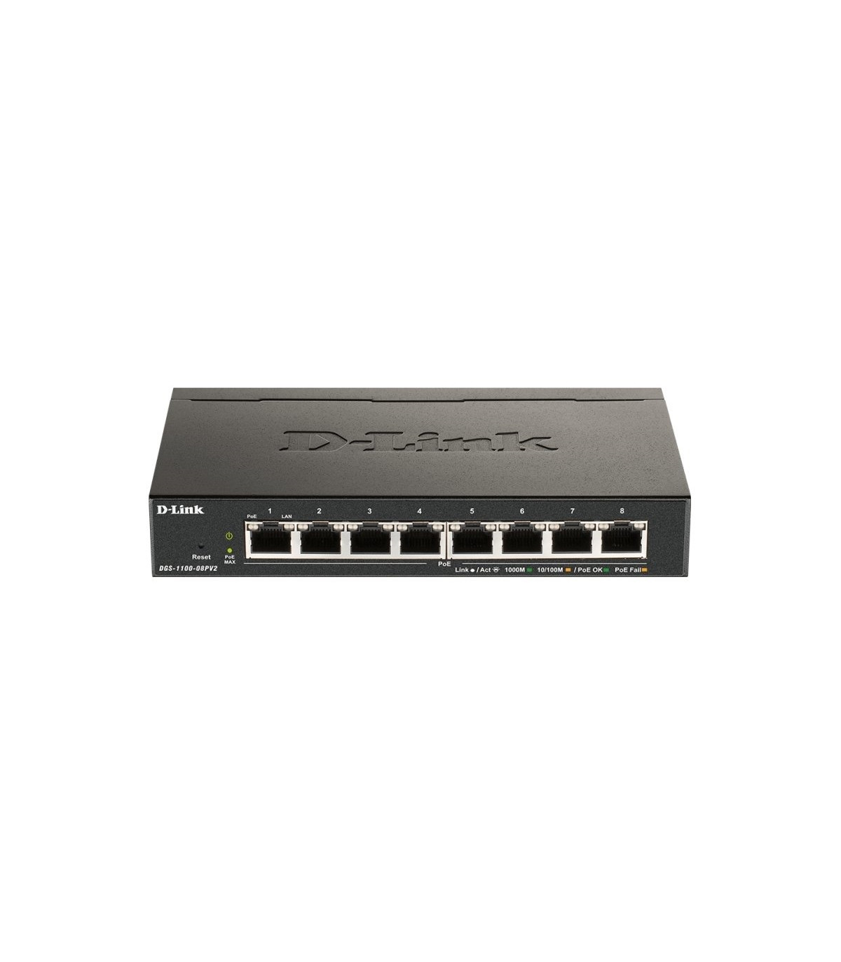 D-Link DGS-1100-08PV2/E 8xGb PoE Switch (64W)