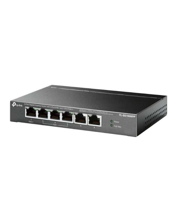 TP-Link TL-SG1006PP Switch 6xGB (3xPoE+ 1xPoE++)