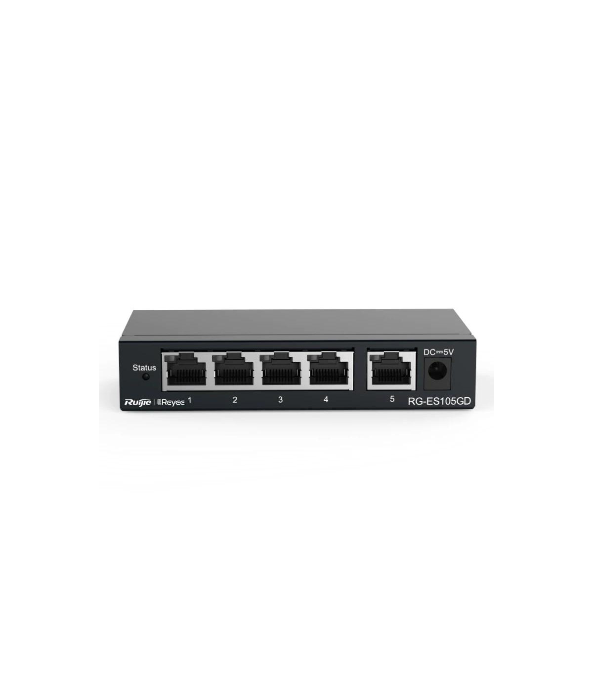 Reyee Unmanaged Switch 5xGb RJ45 Steel Case