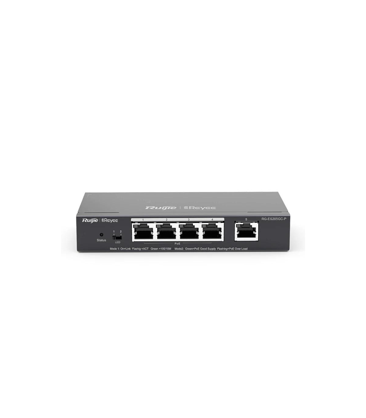 Reyee Switch 5xGb RJ45 (4 PoE/POE+) 54W Steel