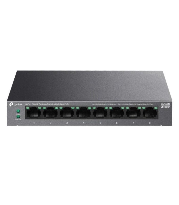TP-Link LS108GP Switch 8xGb PoE+ 62W Desktop