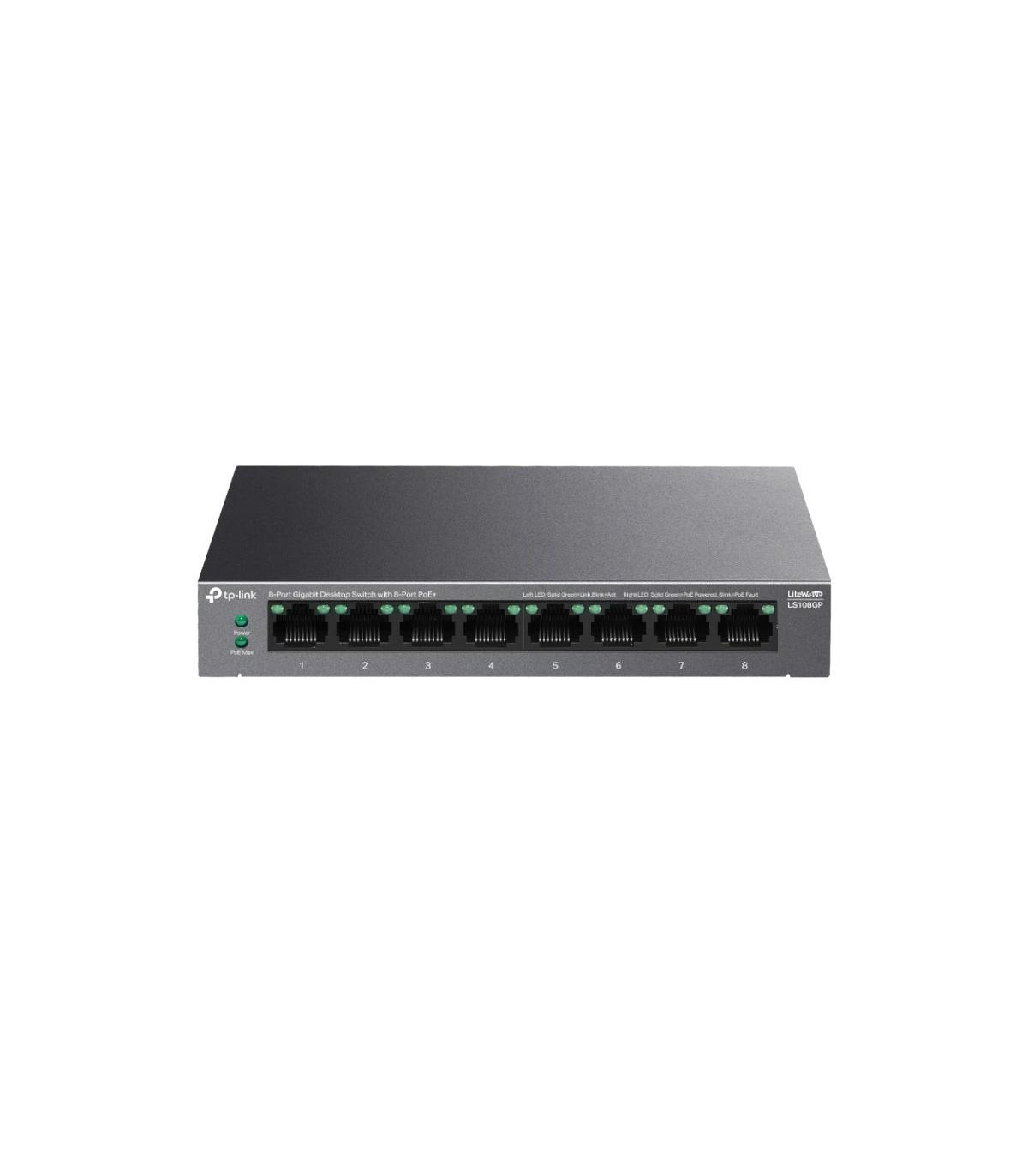 TP-Link LS108GP Switch 8xGb PoE+ 62W Desktop