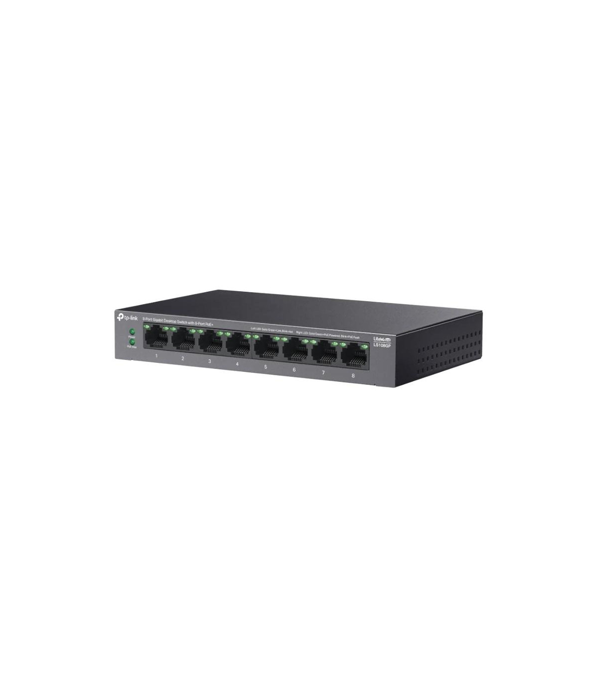 TP-Link LS108GP Switch 8xGb PoE+ 62W Desktop