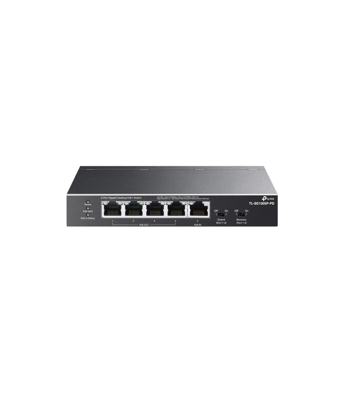 TP-Link TL-SG1005P-PD Switch 1xPoE++ In 4xPoE+ Out