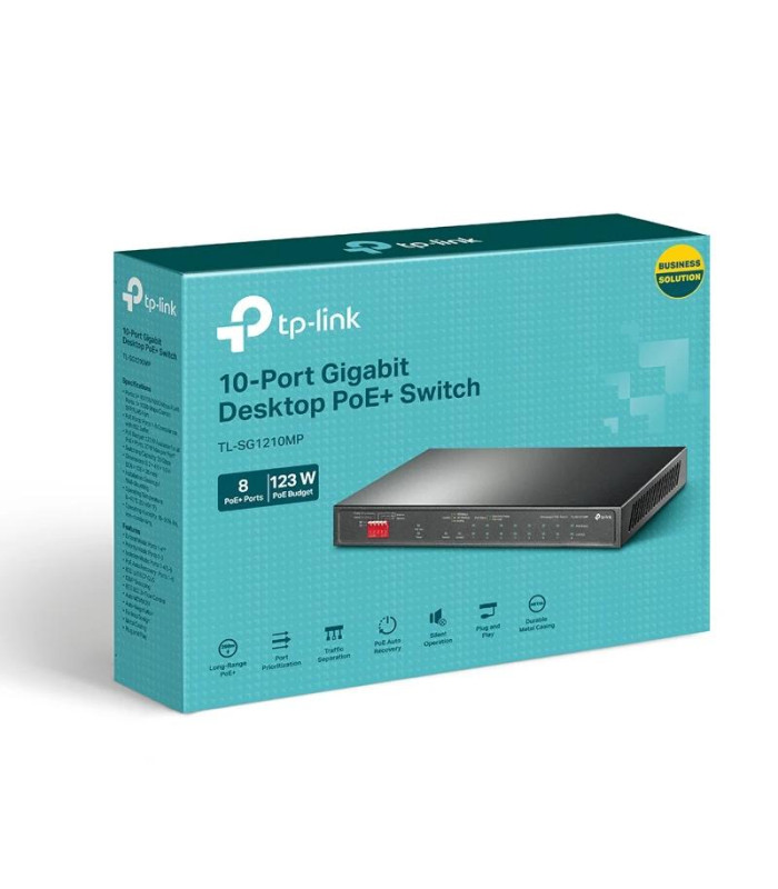 TP-Link TL-SG1210MP Switch 8xGb PoE+ 2xGb 1xSFP
