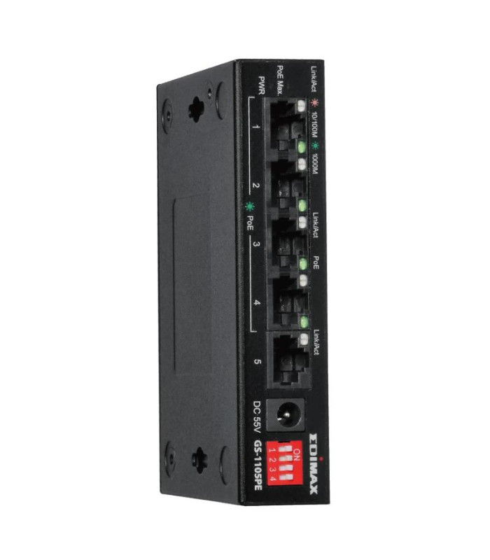 Edimax GS-1105PE Swithc 5xGbE (4PoE+) LR