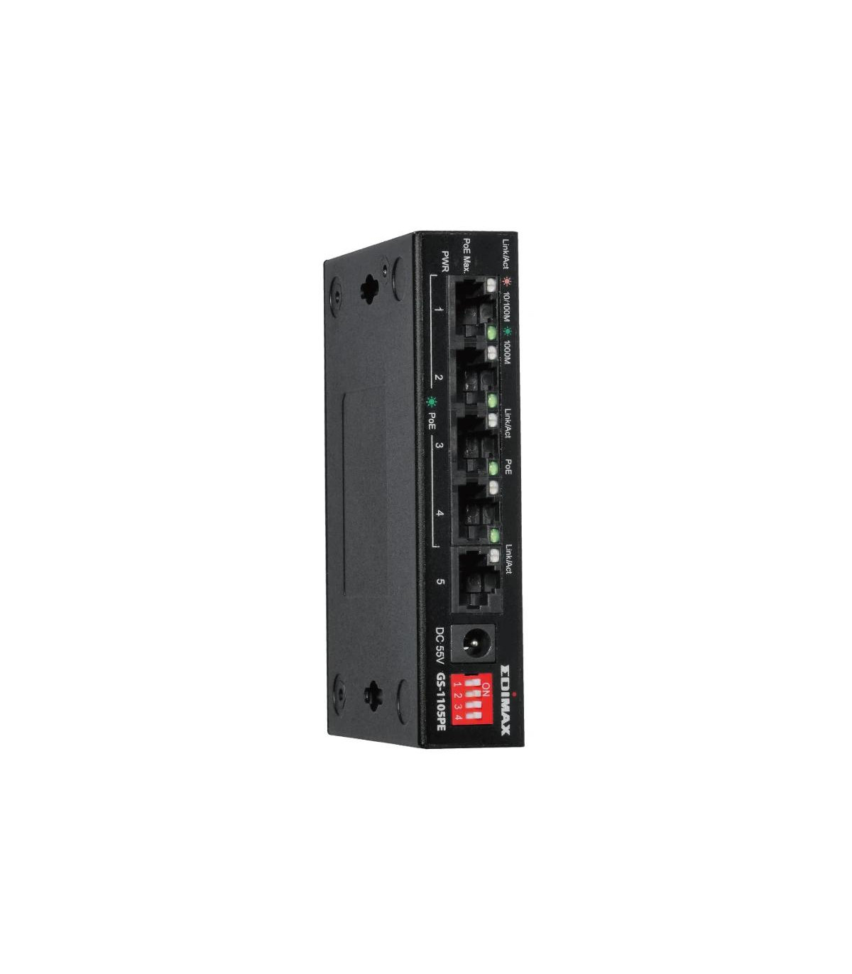 Edimax GS-1105PE Swithc 5xGbE (4PoE+) LR