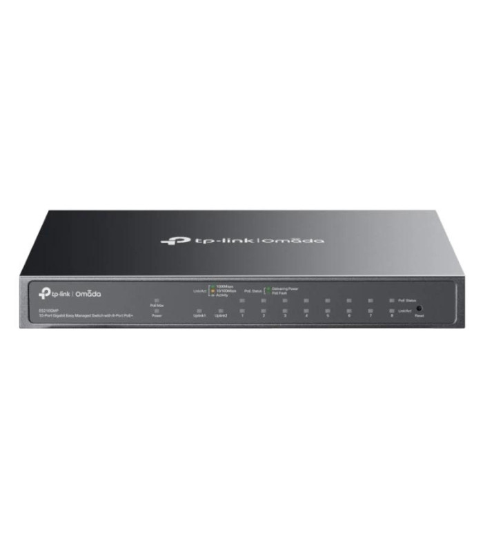 TP-Link ES210GMP Switch 8xG PoE+ 1xGbE 1xG-C 123W
