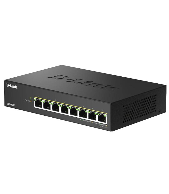 D-Link DMS-108P/E Switch 8x2.5mG PoE 230W