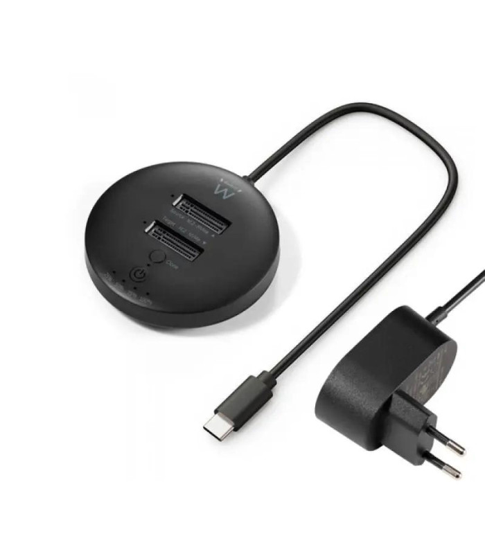 EWENT EW7078 clonador USB3.2, doble bahía SSD