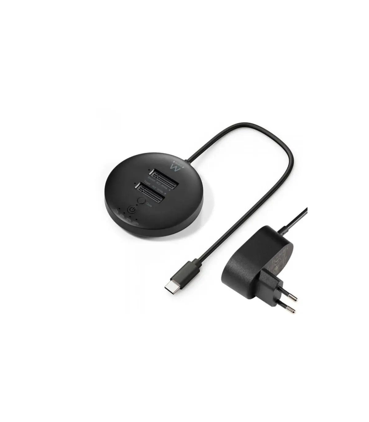 EWENT EW7078 clonador USB3.2, doble bahía SSD