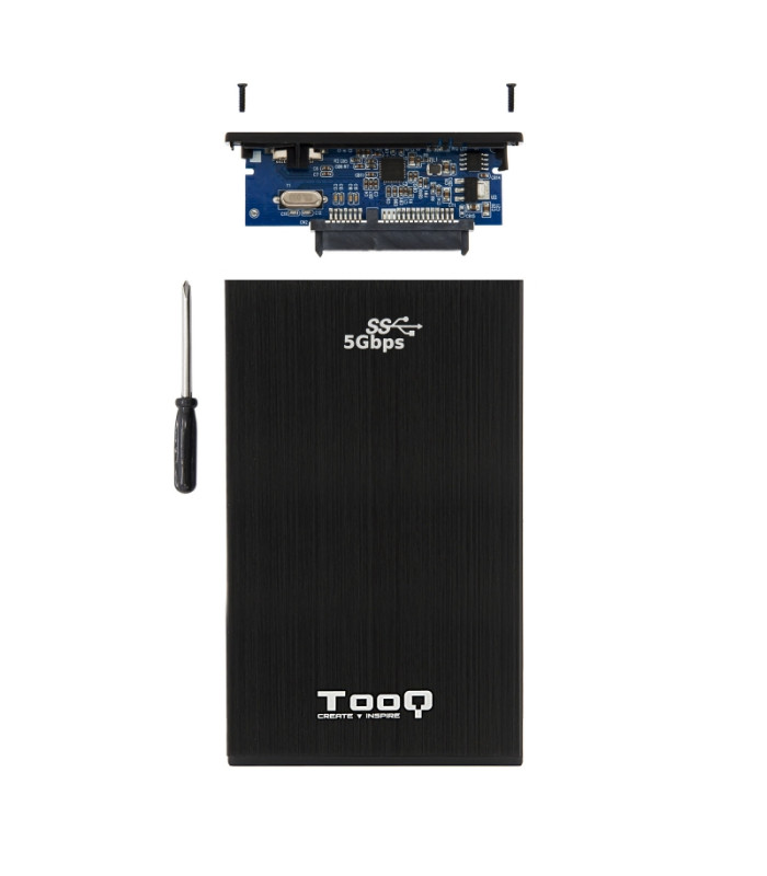 TooQ TQE-2522B caja HD 2.5" SATA3 USB 3.0 Negra