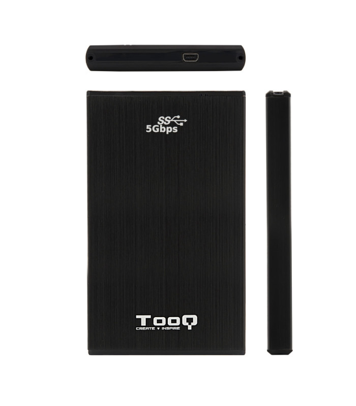TooQ TQE-2522B caja HD 2.5" SATA3 USB 3.0 Negra