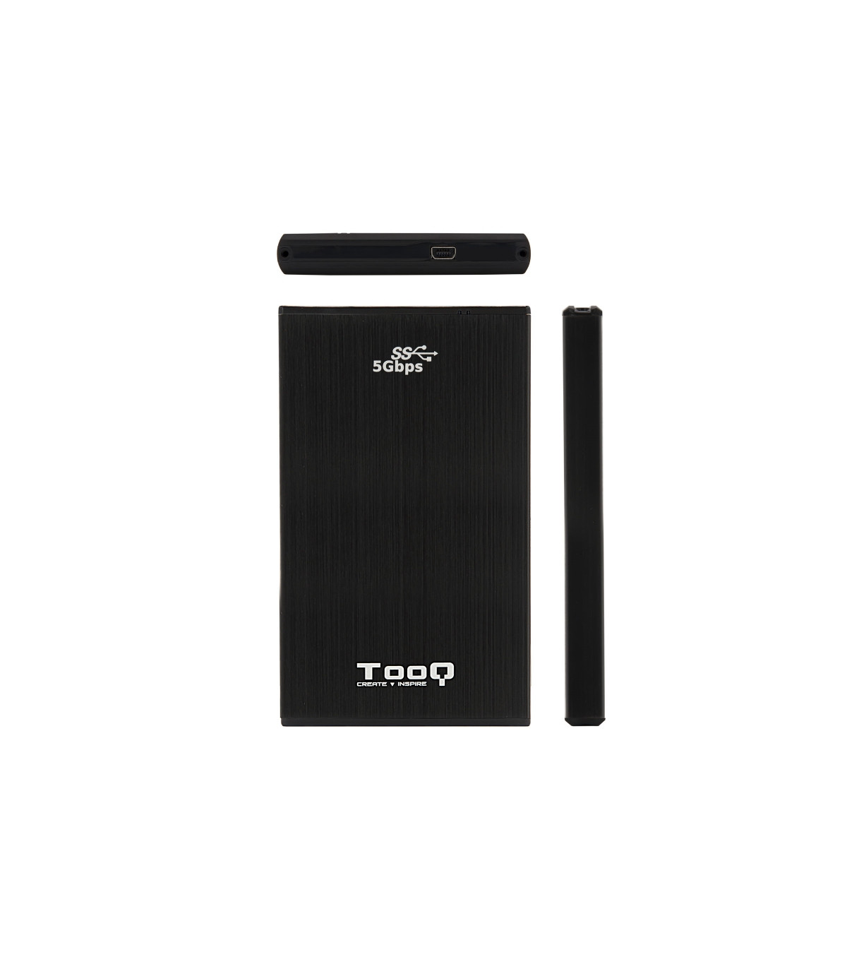 TooQ TQE-2522B caja HD 2.5" SATA3 USB 3.0 Negra