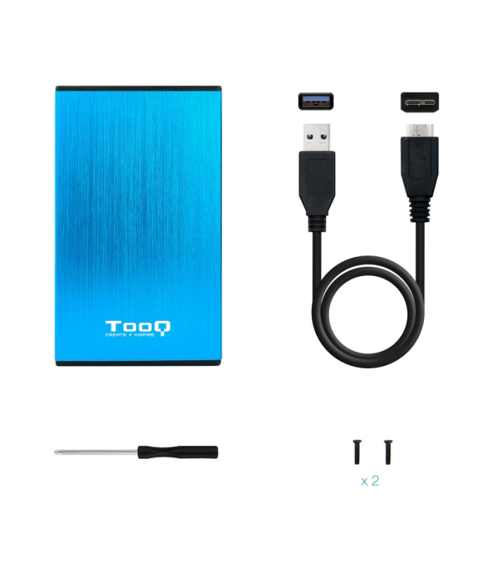 Tooq TQE-2527BL Caja HDD 2.5" USB 3.1 Gen1/USB 3.0