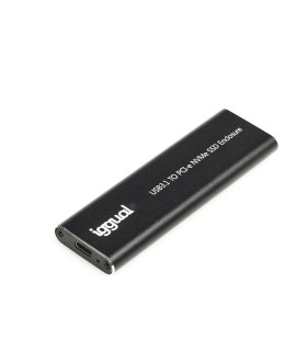 iggual Caja externa USB-C 3.1 SSD M.2 NVMe y SATA