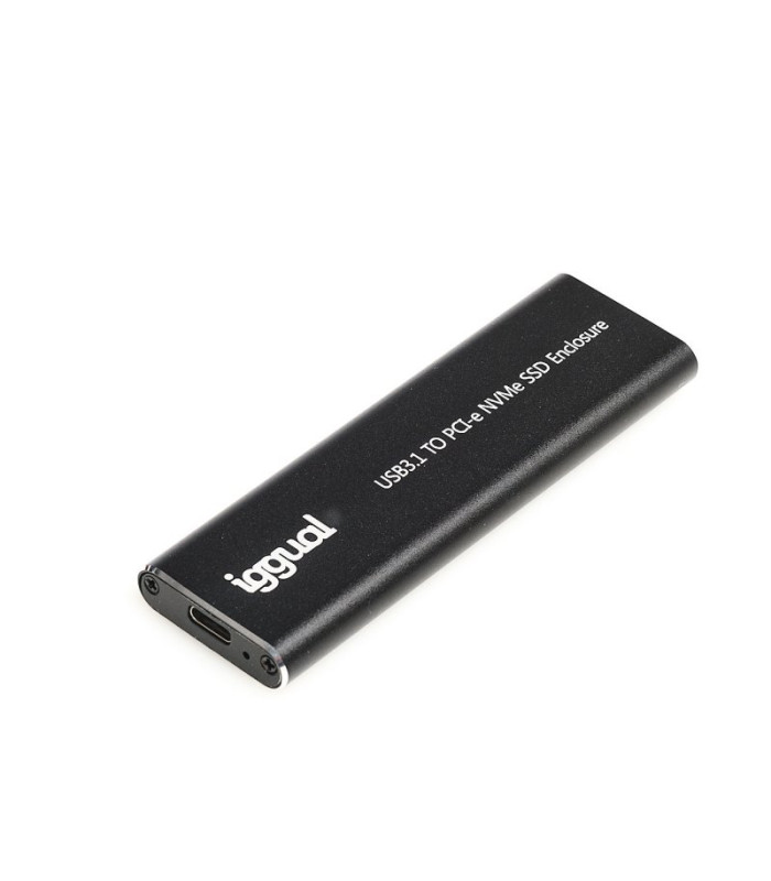 iggual Caja externa USB-C 3.1 SSD M.2 NVMe y SATA
