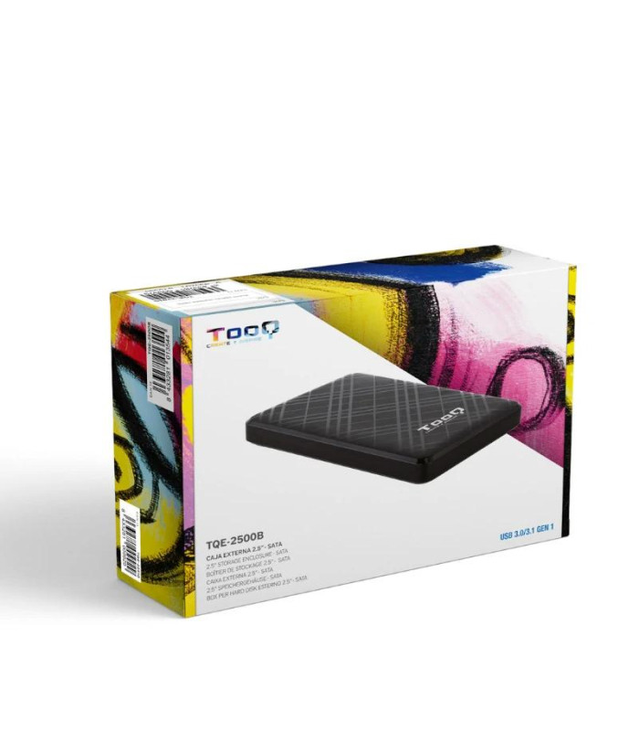 Tooq Caja externa 2,5" SATA USB3.1 Gen1 Negra