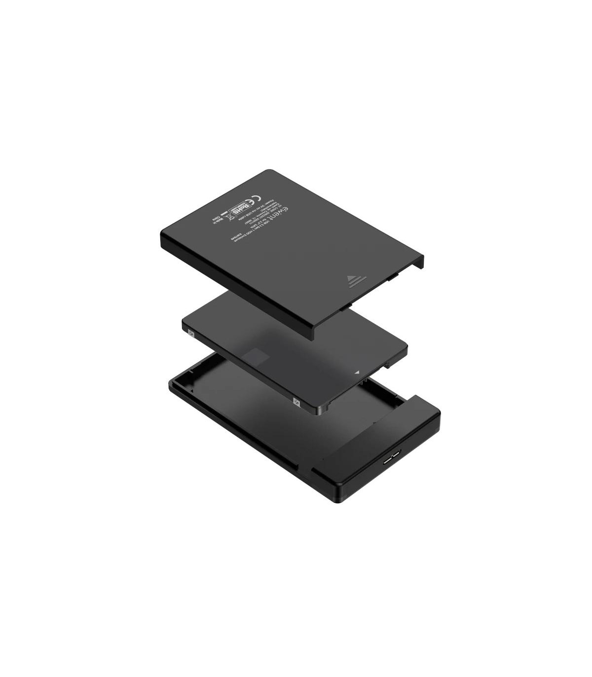 EWENT CAJA HDD/SDD SATA 2.5 SIN TORNILLOS USB 3.2