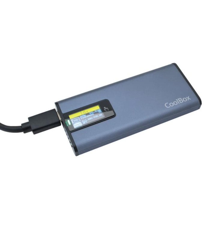 Coolbox CAJA SSD M.2 NVME/SATA LCD MINICHASE PS32