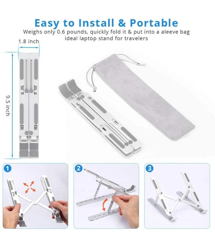 Ewent EW1266 soporte portatil viaje aluminio hasta