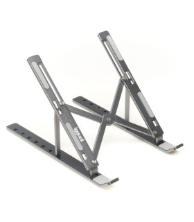 iggual Soporte elevador plegable portátil 17" gris