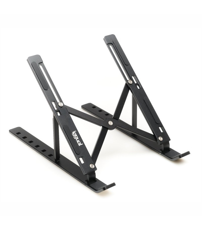 iggual Soporte elevador plegable portátil 17 negro