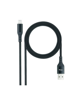 Nanocable Cable Lightining-USB A/M, Negro, 1 M