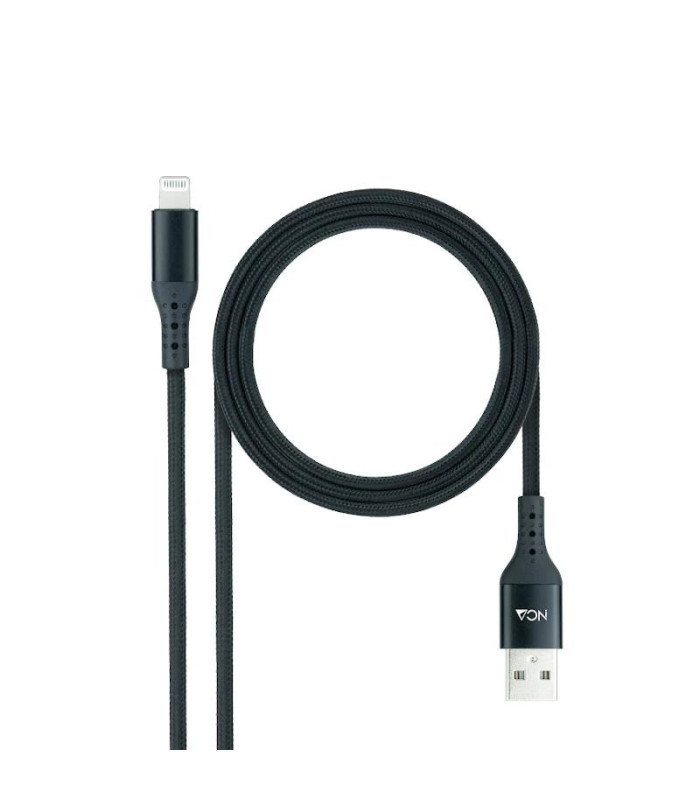 Nanocable Cable Lightining-USB A/M, Negro, 1 M