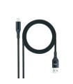 Nanocable Cable Lightining-USB A/M, Negro, 1 M