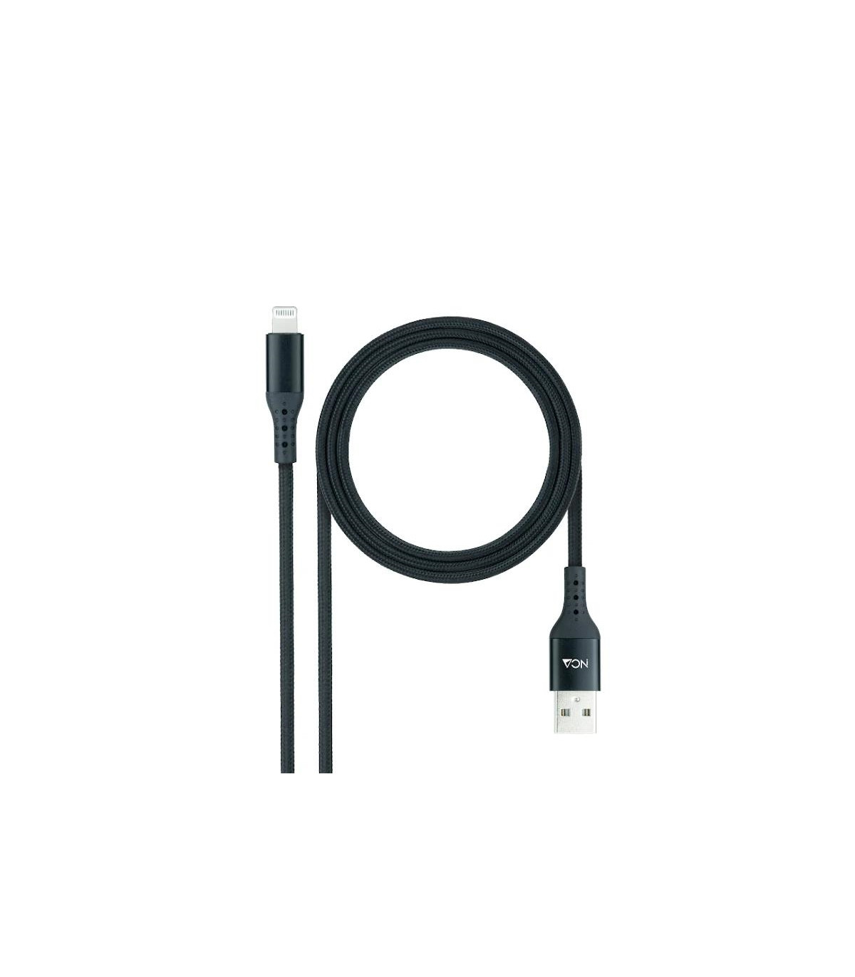 Nanocable Cable Lightining-USB A/M, Negro, 1 M