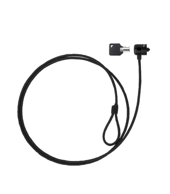 Tooq Cable de seguridad con llave portátiles Gris