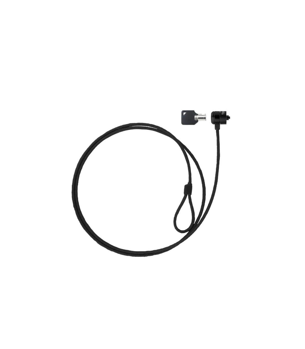 Tooq Cable de seguridad con llave portátiles Gris