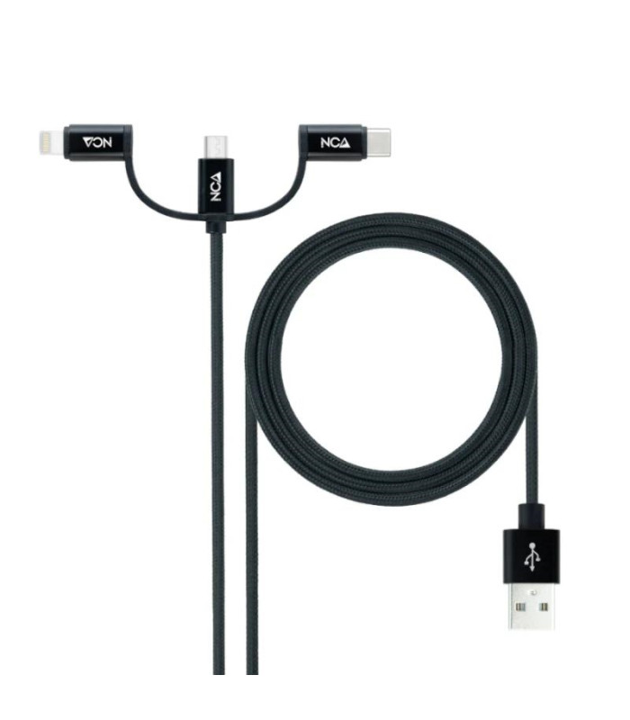 Nanocable Cable USB a USB-C/Micro USB/ Lighthning