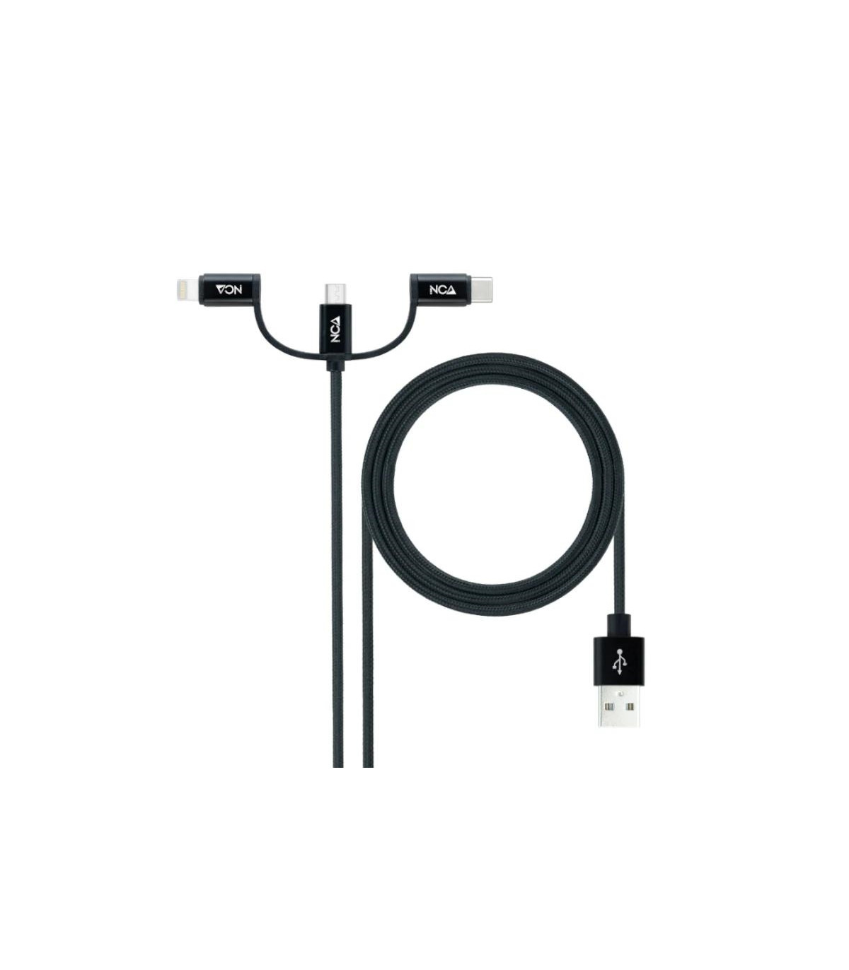 Nanocable Cable USB a USB-C/Micro USB/ Lighthning