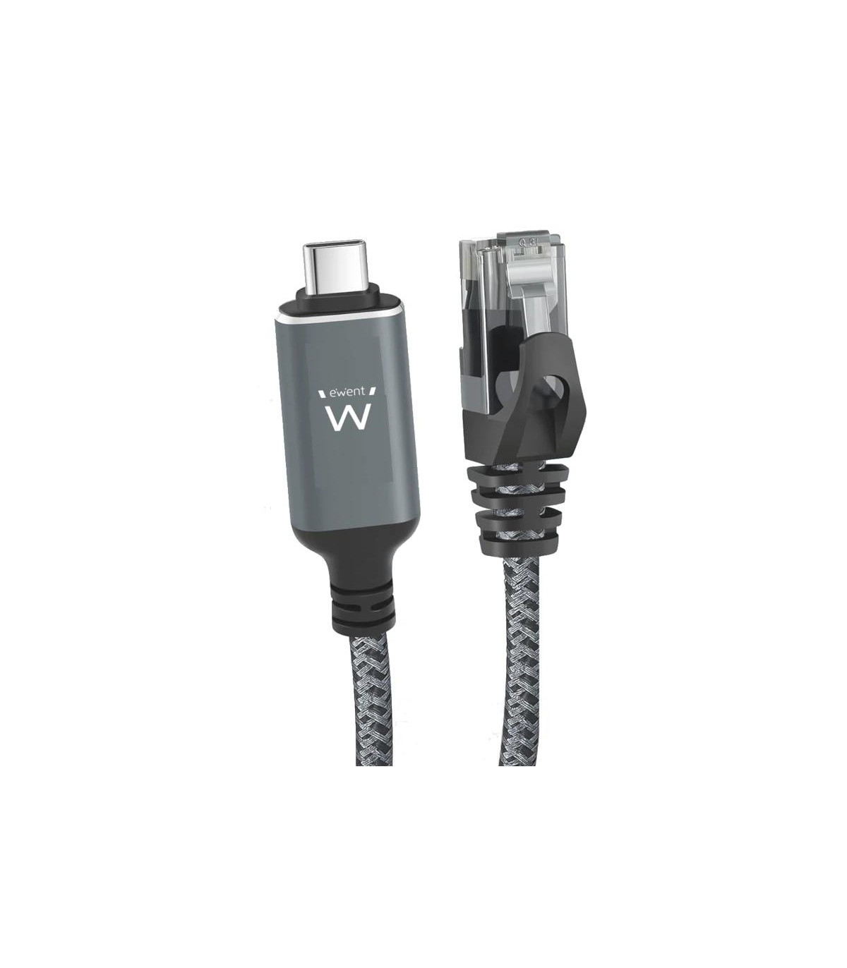 EWENT Cable USB-C 3.1 A RJ45 CAT6 FTP, 1Gbps, 2m