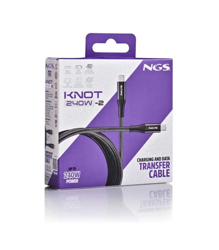 NGS CABLE CARGA RAPIDA USB A-USB-C 2.0 1MT 40GBPS