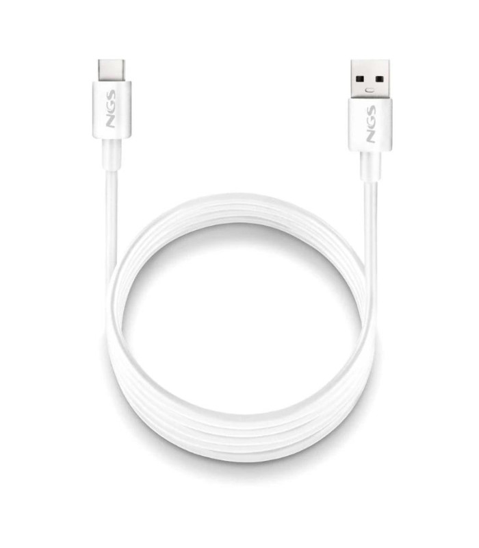 NGS CABLE CARGA RAPIDA USB-A A USB-C 1M BLANCO