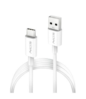 NGS CABLE CARGA RAPIDA USB-A A USB-C 1M BLANCO