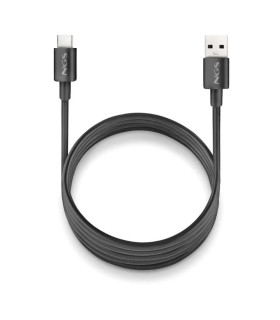 NGS CABLE CARGA RAPIDA USB-A A USB-C 1M NEGRO