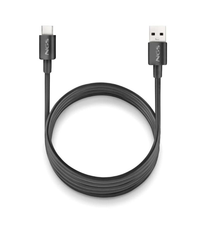 NGS CABLE CARGA RAPIDA USB-A A USB-C 1M NEGRO